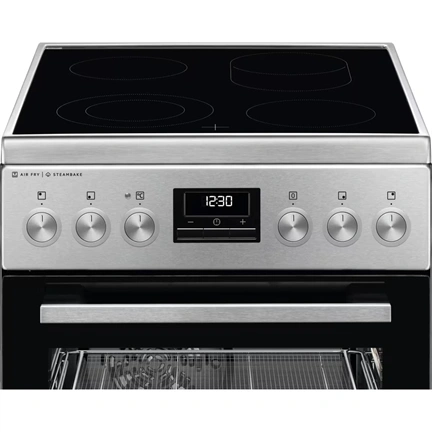 AEG CCB56490BM SteamBake kerámialapos tűzhely gőzfunkcióval, AirFry