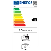 AOC 24G4XE FHD Fast IPS HDR10 180Hz G-SYNC Compatible + Adaptive Sync