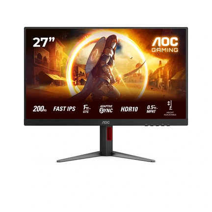 AOC 27G4HA monitor 27" Full HD, IPS, 0,5ms, 200Hz, HDR10, Adaptive Sync