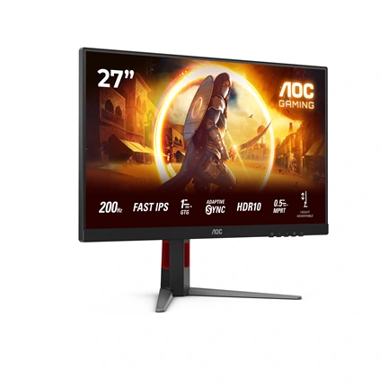 AOC 27G4HA monitor 27" Full HD, IPS, 0,5ms, 200Hz, HDR10, Adaptive Sync
