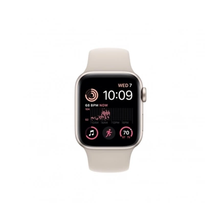 APPLE Watch SE (2022) 40mm Cellular csillagfény alumíniumtok, csillagfény sportszíj