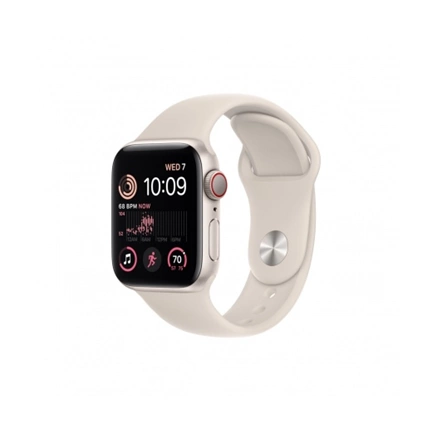APPLE Watch SE (2022) 40mm Cellular csillagfény alumíniumtok, csillagfény sportszíj