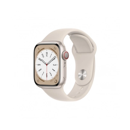 APPLE Watch Series 8 41mm GPS csillagfény alumíniumtok, csillagfény sportszíj
