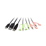 ATEN 2-Port USB-C DisplayPort Hybrid Cable KVM Switch