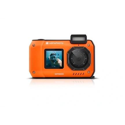 AgfaPhoto Realishot WP9500 vízálló digitális fényképezőgép, dupla kijelző, narancs