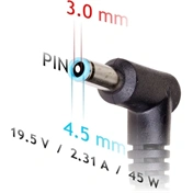 Akyga AK-ND-69 HP / Compaq töltő 19.5V / 2.31A 45W 4.5 x 3.0 mm + pin