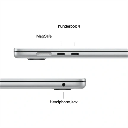 Apple MacBook Air notebook 15,3" M5 (10 magos CPU, 10 magos GPU), 16GB, 1TB SSD – ezüst