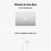 Apple MacBook Air notebook 15,3" M5 (10 magos CPU, 10 magos GPU), 24GB, 1TB SSD – ezüst