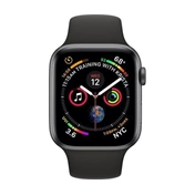 Apple Watch 4 40mm asztroszürke fekete sportszíjjal