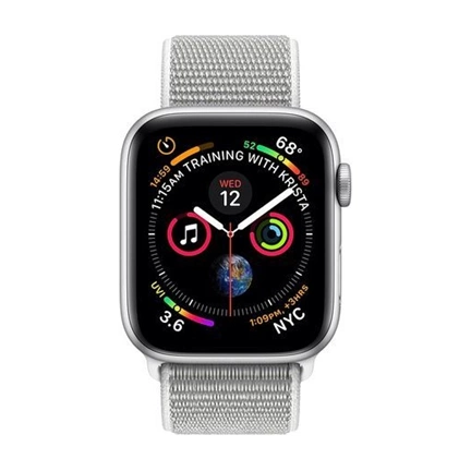Apple Watch 4 40mm ezüst kagylófehér sportpánttal