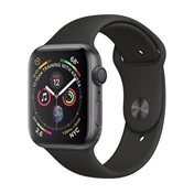 Apple Watch 4 44mm asztroszürke fekete sportszíjjal