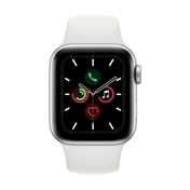 Apple Watch 5 40mm Silver alu. case White Sportband