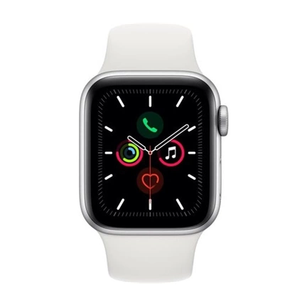 Apple Watch 5 40mm Silver alu. case White Sportband