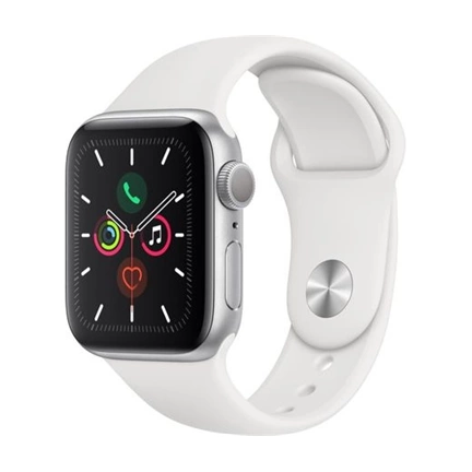 Apple Watch 5 40mm Silver alu. case White Sportband