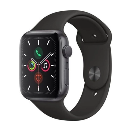 Apple Watch 5 44mm Spacegray alu. case Black sportband