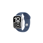 Apple Watch S10 Cellular 42mm Silver Alu Case with Denim Sport Band - S/M Okosóra
