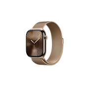 Apple Watch S10 Cellular 46mm Gold Titanium Case with Gold Milanese Loop - S/M Okosóra