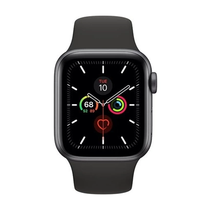 Apple Watch S5 44mm Asztroszürke aluminumtok Fekete sportpánt