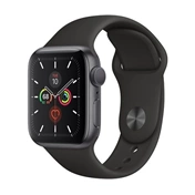 Apple Watch S5 44mm Asztroszürke aluminumtok Fekete sportpánt
