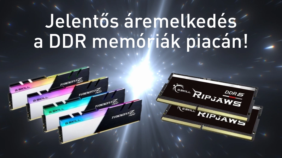 Áremelkedések a memóriapiacon - még most érdemes vásárolni!