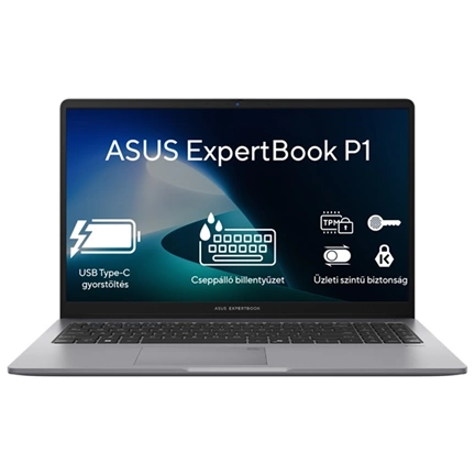 Asus ExpertBook P1 (P1503) notebook 15,6" FHD Intel Core i5-13420H 16GB 512GB SSD NoOS