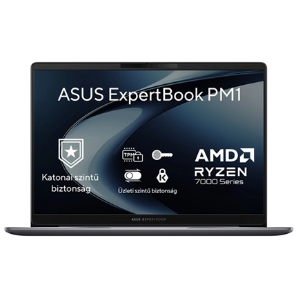 Asus ExpertBook PM1 (PM1503) notebook - 15,6" FHD, AMD Ryzen 5 7535HS, 8GB DDR5, 512GB SSD, nincs operációs rendszer