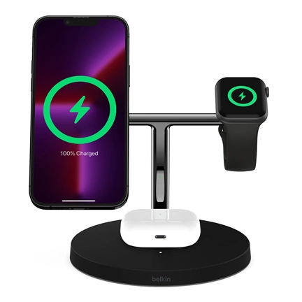 BELKIN BoostCharge Pro 3-in-1 Wireless Charger wit