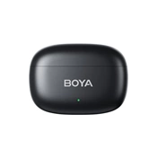 BOYA Mini - Ultrakompakt 2,4 GHz-es vezeték nélküli mikrofon USB-C csatlakozóval 2 adó + 1 vevő Fekete