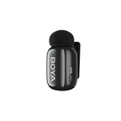 BOYA Mini - Ultrakompakt 2,4 GHz-es vezeték nélküli mikrofon USB-C csatlakozóval 2 adó + 1 vevő Fekete