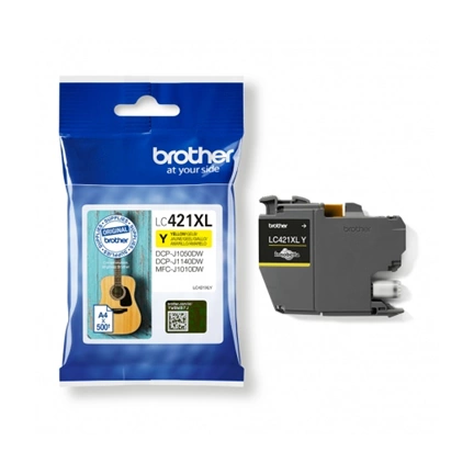 BROTHER LC-421XL 500old sárga