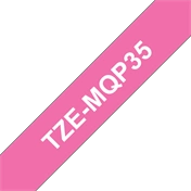 BROTHER P-touch TZe-MQP35 matt szalag (fehér/pink)