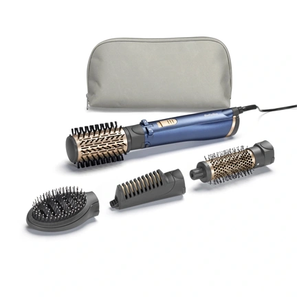 BaByliss AS965E Style Pro forgókefés hajformázó 1000W, 4 kiegészítővel, kék
