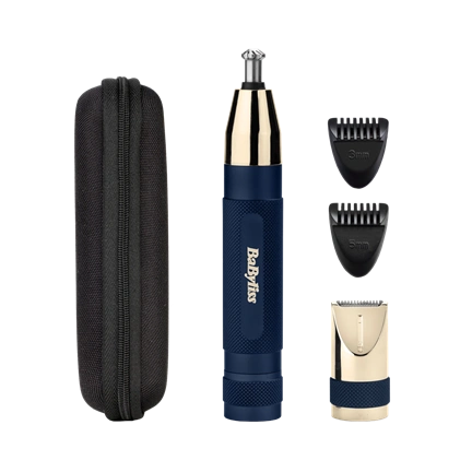 BaByliss E112E Super X-Metal Series Orr- és fülszőrzetnyíró szemöldök trimmerrel, kék