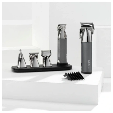 BaByliss E996E Super-X Metal Series, vezetékes/vezeték nélküli hajvágó, szürke