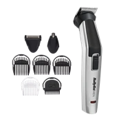 BaByliss MT726E 8az1-ben, arc- és testszőrtelenítő készlet, metálezüst