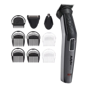 BaByliss MT727E Carbon Titanium 10az1-ben, arc- és testszőrtelenítő készlet, kék