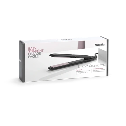 BaByliss ST241E Smooth Ceramic kerámialapos hajvasaló, fekete