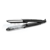 BaByliss ST496E Steam Shine Styler gőzölős hajvasaló és göndörítő, fekete-ezüst