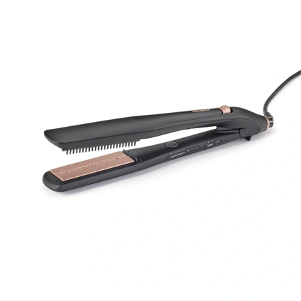 BaByliss ST596E Steam Lux Styler titánium-kerámialapos gőzölős hajvasaló, fekete-rose gold