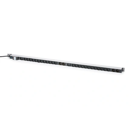 Digitus Basis IT PDU, single-phase 32 A, 24 x C13, 2 x C19, 4 x grounded outlets, 3 m power cord, IEC 60309 32 A plug