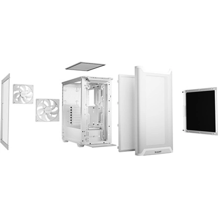 Be Quiet! Pure Base 501 Airflow Window számítógépház - ATX, fehér