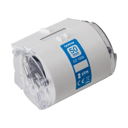 Brother CZ-1005 Feliratozógép szalag 50mmx5m Fehér-színes