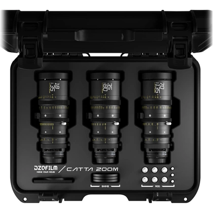 DZOFILM Catta Zoom 18-35mm, 35-80mm és 70-135mm T2.9 szett (E-Mount) fekete