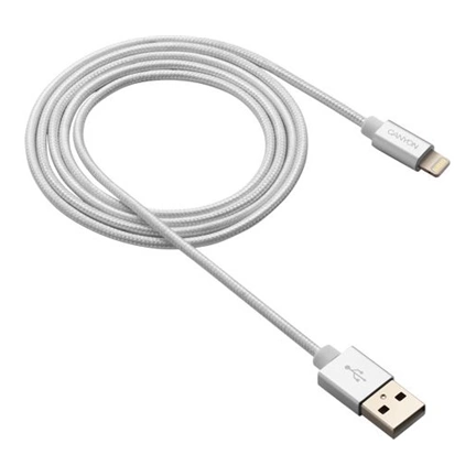 CANYON MFI-3 USB/Lightning kábel gyöngyfehér