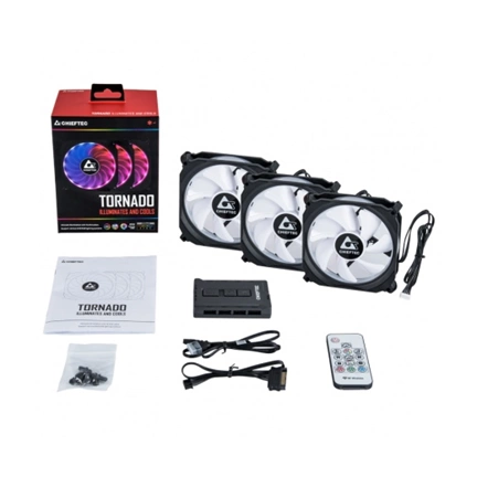 CHIEFTEC CF-3012-RGB 3x120mm Fan + Controller
