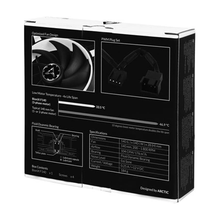 COOLER ARCTIC BioniX F140 (White) – 140mm eSport fan