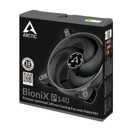 COOLER ARCTIC BioniX P140 - Grey (PWM, PST)