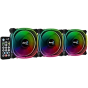 COOLER  Aerocool Astro12 Pro 12cm 3db-os szett + Vezérlő