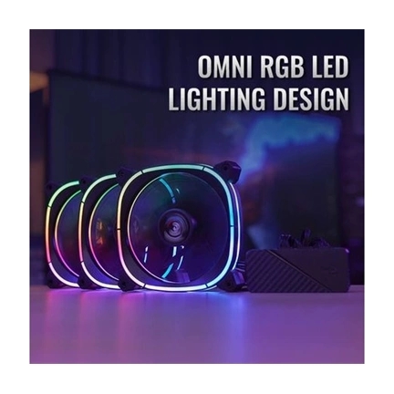 COOLER  Aerocool Astro12 Pro 12cm 3db-os szett + Vezérlő
