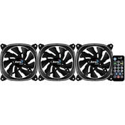 COOLER  Aerocool Astro12 Pro 12cm 3db-os szett + Vezérlő